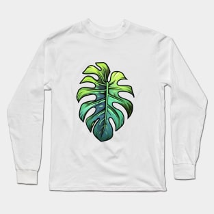 Monstera Leaf Long Sleeve T-Shirt